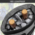 OPUX Insulated Leakproof Two Bottle Wine Bag Carrier - Portable Wine Case for Travel, Heather Grey