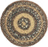 VHC Brands Round Circle Trivet Hot Pad, 8 Inches, Brown Black Tan, Jute Blend for Pots and Pans