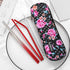 Travel Utensils, Reusable Portable Silverware Set with Waterproof Carrying Case for Lunch Boxes and Picnics (GraRed)