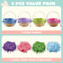 4 4 Supplies(9" 8") JOYIN Pcs Easter Bamboo Baskets Gift Woven Baskets with Handles and Colors Grass Paper Shreds