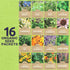 Pack 16 Packs 2026 Organic Herbal Tea Seeds Variety - Individual - Season - Mint, Lavender, Chamomile and More!