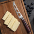 PAUDIN Cheese Knife, 5 Inch Serrated Knife with Ergonomic Pakkawood Handle, High Carbon Steel Ultra Sharp