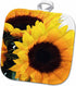 3D Rose Bold Country Sunflowers Pot Holder, 8" x 8"