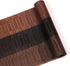 12x54 inch SHACOS Table Runners Woven Vinyl Table Mats for Kitchen Dining Table Non Slip Washable, Ombre Coffee Black