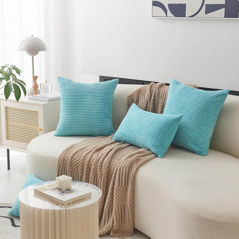 Home Brilliant 12x20 Teal Rectangle Pillow Covers, Decorative Lumbar Pillow Cover for Couch