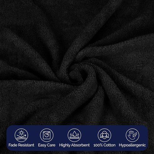 8-Piece Set, 4 2 2 100% Elegant Comfort Premium Cotton Towel Includes Washcloths, Hand Towels and Bath Towels, Turkish