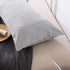 Jersey Knit Pillowcase Set - All Season Soft Cozy Cases, T-Shirt Jersey Cotton of One Pillow Case (Light Gray, Body