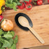 Oggi Spooner Stainless Steel Spoon Rest, Holds Kitchen Utensils for Mess Free Cooking, Black, 5.25 x 3.5 inch
