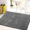 PURRUGS Non-Slip Dirt Trapper Door Mat 20" x 31.5", Machine Washable Entry Rug, Light Grey-Dark Grey