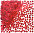 Red Love Heart Table Confetti, Valentines Day Party Foil Metallic Sequins Decorations, 60g