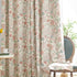 jinchan 95% 84 Inch Grommet Set 2 Nursery Curtains Blackout Pink Long Floral Curtains for Girls Room, Farmhouse Drapes