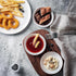 UIBFCWN 3 Oz Ceramic Dipping Bowls, Set of 4, Mini Appetizer Plates for Condiment, BBQ, and Party Dinner