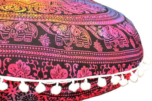 4 32" ICC Large Round seat Floor Cushion Chair Ottoman Cover Pouf Pillow Meditation Floor Cushions Cases Seating
