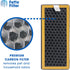 Fette Filter Pack of 4 - Activated Carbon Filter for HoMedics TotalClean PetPlus, Compare to AT-PET01, AT-PET02