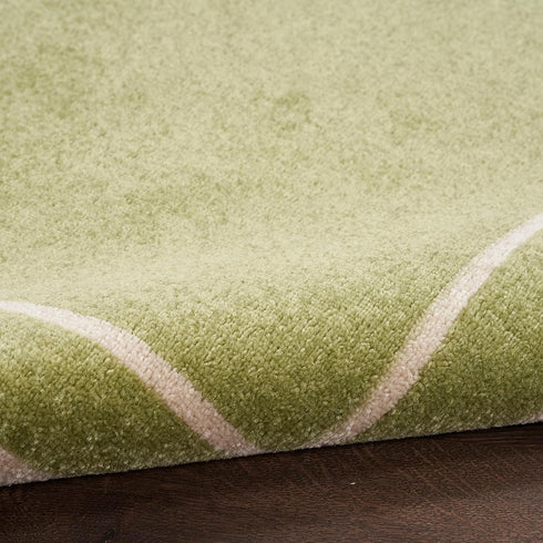 2'2" 7'6" (8' Nourison Home Nourison Essentials Green Ivory x Area Rug - Easy Clean, Non Shedding, Bed Room, Living