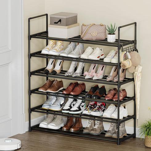 Saincustom 6 Closet, Tier Shoe Rack, Shoe Rack for Shoe Organizer for Entryway, Shoe Storage for Front Door Entrance