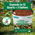 12 Back to The Roots Organic Seed Starting, Compressed Block expands to Quarts, Made for Herbs, Veggies, Flowers