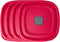 3/5/7 Cup Replacement Lids for Rubbermaid Food Storage Containers, Steam Vent, 4-Pack, Red