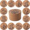 Staruby Coasters for Drinks 12 pcs Absorbent Cork Coasters with Flower Coaster for