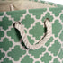 DII Polyester Container with Handles - Lattice Storage Bin, Medium, Bright Green