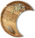 Home and Room Decor Jewelry Organizer, Gothic Trinket Dish, Moon Decor, Acacia Wood Tray for Bedroom, 10.5" x 5"