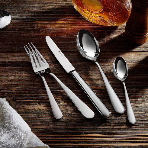 KEAWELL Premium Louise Spoons Set, Set of 4, 18/10 Stainless Steel, Exceptional Mirror Finish, Dishwasher Safe (7.7"