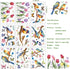 Vibrant Spring & Summer Window Clings - 78 PCS of Butterfly, Tree Branch Hummingbird, and Tulip Anti-Collision Window Stickers for Seasonal and Home Decor Delight