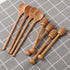 DROENTIL 4 6 Inch 4 7.87 Inch PCS Honey Dipper Sticks and PCS Coffee Stirring Spoons, Beech Wooden Honey Spoon Stirrer
