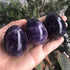 Polished Stone Egg for Easter Day, Palm/Pocket Worry Energy Healing Crystal Display Sphere, Amethyst 1.8" x 1.3"