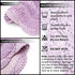 Chardin Home Lavender Crochet Bathrug, 100% Cotton Round Bathmat, 24 Inch Diameter, Handcrafted