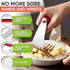 Spring Chef Dough Blender, Heavy Duty Professional Pastry Cutter, Medium Size with Stainless Steel Blades, Red