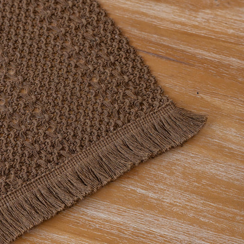 13x48 Inches Keketoarrange Boho Brown Table Runner for Home Decor Farmhouse Small Macrame Woven Burlap Jute Rustic