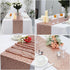 PartyDelight 12" X 72" Rose Gold Sequin Table Runner for Wedding Party Bridal Baby Shower Events