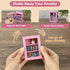 Pawnoc 60pcs Mini Bookshelf, with Mini Books, Plant Flowers, and Tweezers, Anxiety Bookshelf for Book Lovers