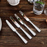 KEAWELL Premium 9.5" Louis Dinner Knives, Set of 4, Stainless Steel Dishwasher Safe, Serrated Knives (Hammered) by KEAWELL