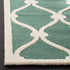 SAFAVIEH Cambridge Collection Accent Rug, 2' x 3', Teal & Ivory, Handmade Moroccan Wool