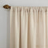No. 918 Amalfi Linen Blend Textured Semi-Sheer Curtain Panel - 54" x 84", Ivory, Rod Pocket Design