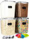 Flour Sugar Storage Containers (5.3L/4pk), Large Food Storage Containers with Lids Airtight for Kitchen Pantry