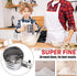 2.5 Cup Flour Sifter, Semi Automatic Small Baking Sieve, Stainless Steel Fine Mesh Sieve