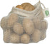 Reusable Mesh Produce Bags, 100% Organic Cotton, Eco-friendly & Washable Vegetable Bags (3 Medium)