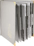 C.R. Gibson Gray Leatherette Lined Recipe Notebook, 11'' x 12''