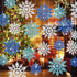 Whaline 45Pcs Winter Snowflake Hanging Ornaments - Glitter Blue Silver Pendants for Christmas Tree Decor
