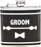 Boston Warehouse Stainless Steel Pocket Flask - Groom, 6-Ounces