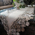 Sophisticated Floral Lace Dresser Scarf | 65" Neutral Earth Tones or Mantel Scarf