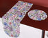 Flowery Table Runner 13"×54", Cutwork Embroidered Floral Dresser Scarf for Home Kitchen Dining