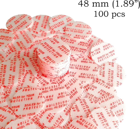 Pressure Sensitive Torque Activated Seals Cap Liners, 48 mm (1.89"), 100 PCS, Made in USA