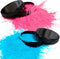 Gender Reveal Hockey Puck with Pink & Blue Powder, Ice Hockey Baby Reveal Party Supplies for Surprise Parties