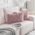 Home Brilliant 12 x 20 Pillow Cover Set of 2 Shaggy Rectangle