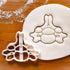 Set of 3 Vertebrae Cookie Cutters (Designs: Cervical, Lumbar, Thoracic Vertebra) - Bakerlogy