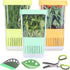 LUVCOSY Herb Keeper Set: 3 Pack Herb Saver+1 Pack Herb Scissors+2 Pack
